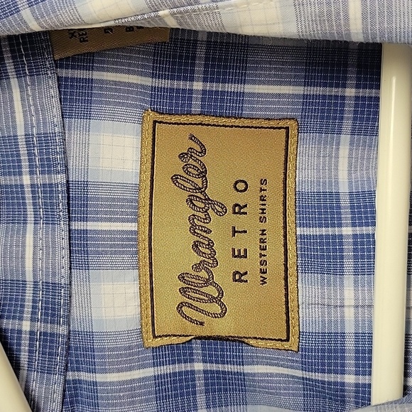 Wrangler Retro Wrangler men's sz x large long sleeve pearl snap shirt - Picture 3 of 6